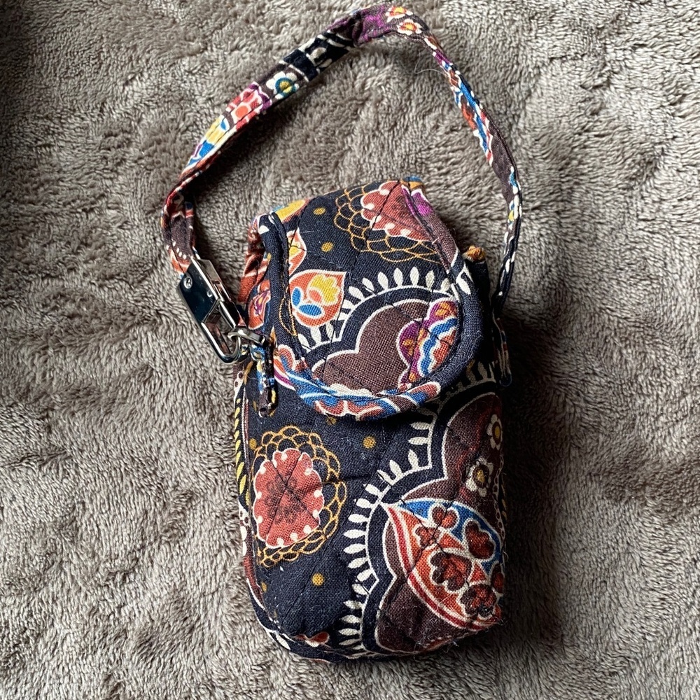 Vera Bradley Floral Patterned Wristlet Mini Bag